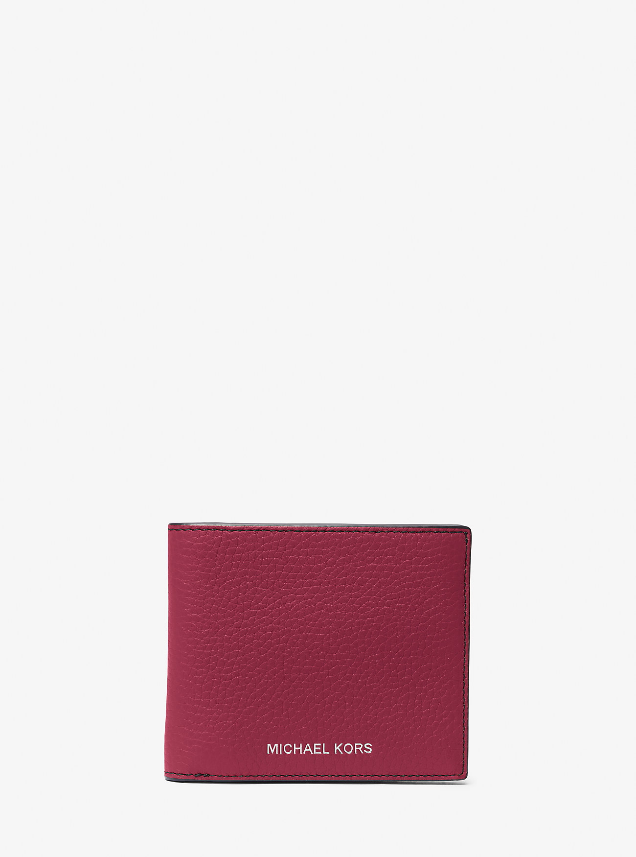 Hudson Pebbled skinnlommebok - MULBERRY