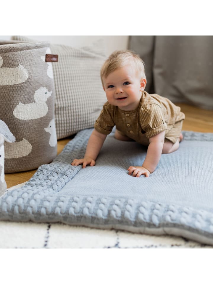 Kindsgut  Krabbeldecke in Grau günstig kaufen onesize