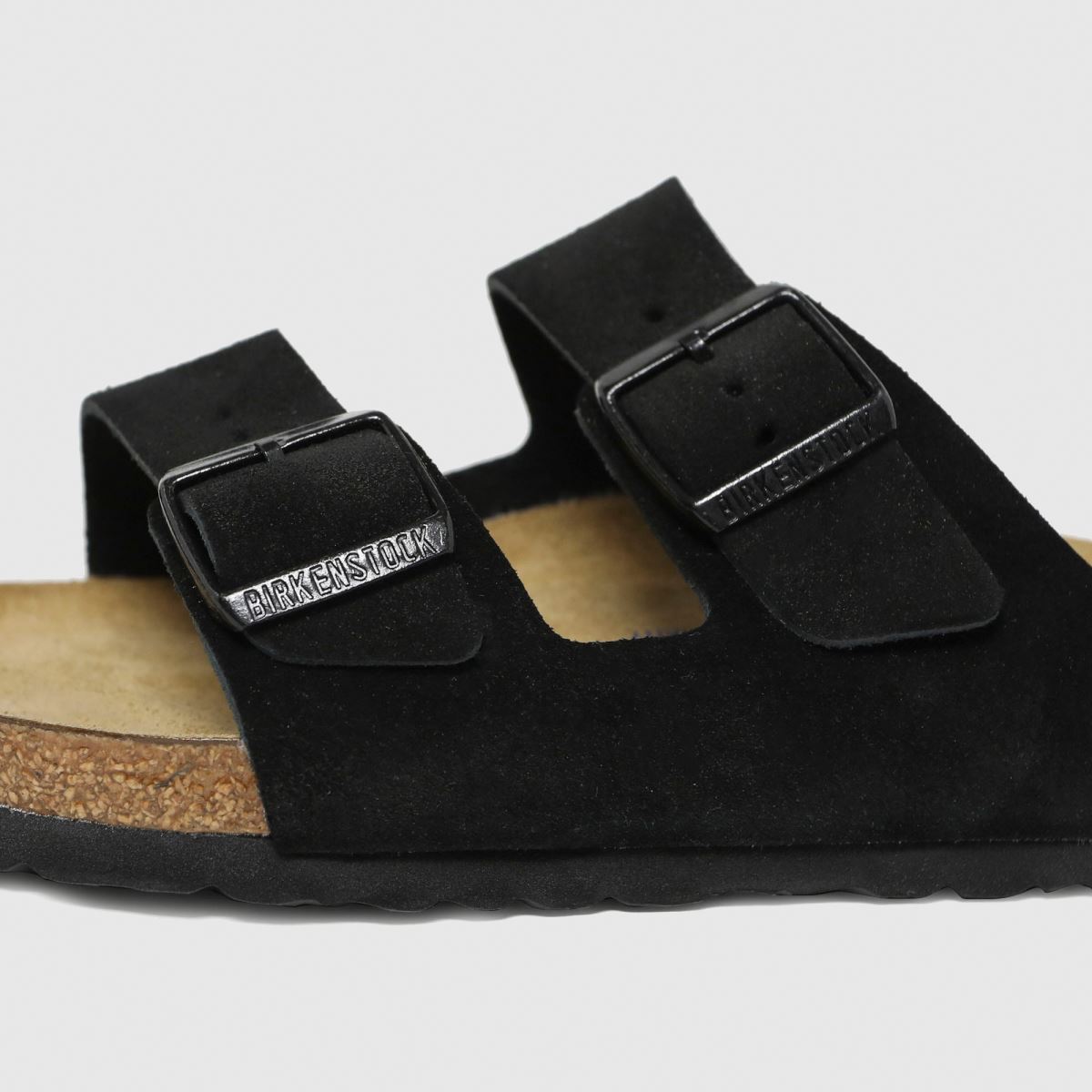BIRKENSTOCK Arizona velúr szandál fekete színben