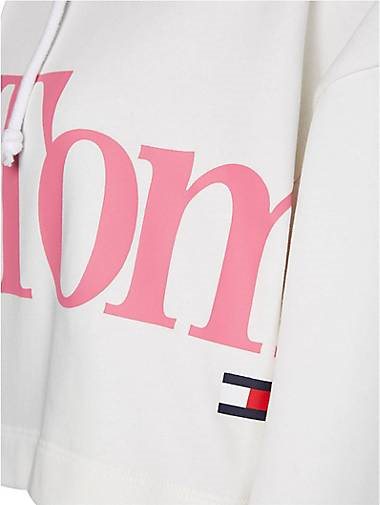 TOMMY-JEANS Damen Hoodie Cropped