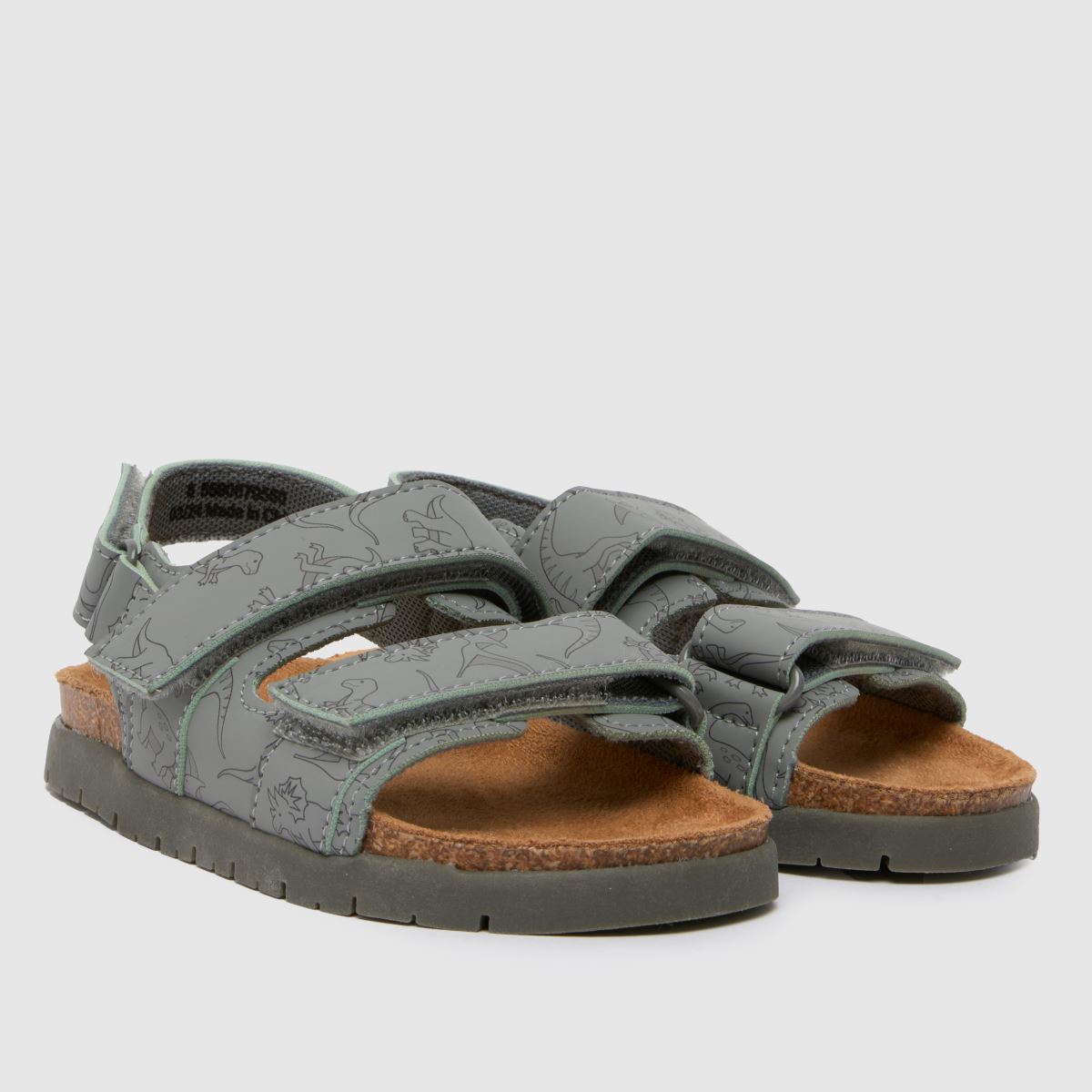 Schuh grå multifärgade Lorenzo-sandaler för småbarn