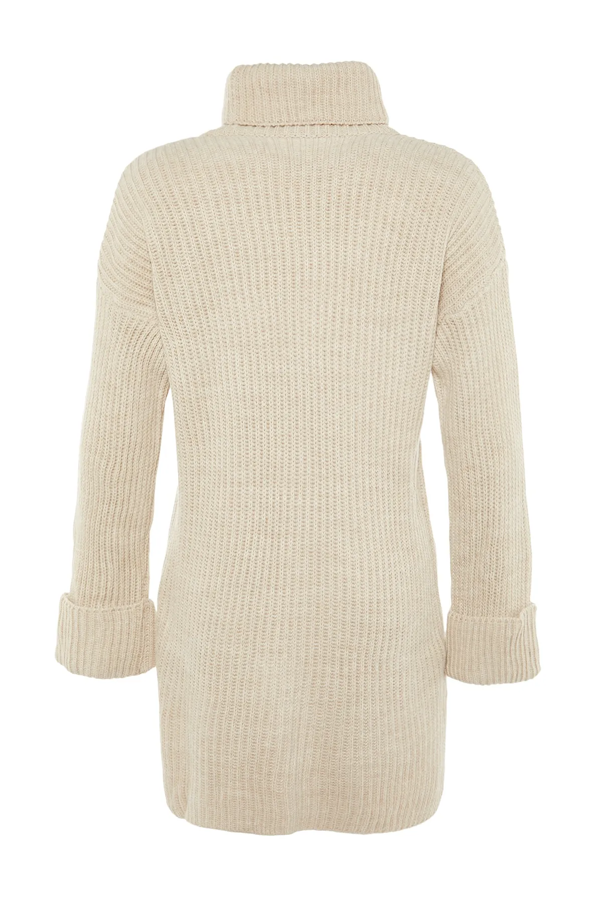 Trendyol Modest  Rollkragenpullover in Ecru TCTAW23KZ00005