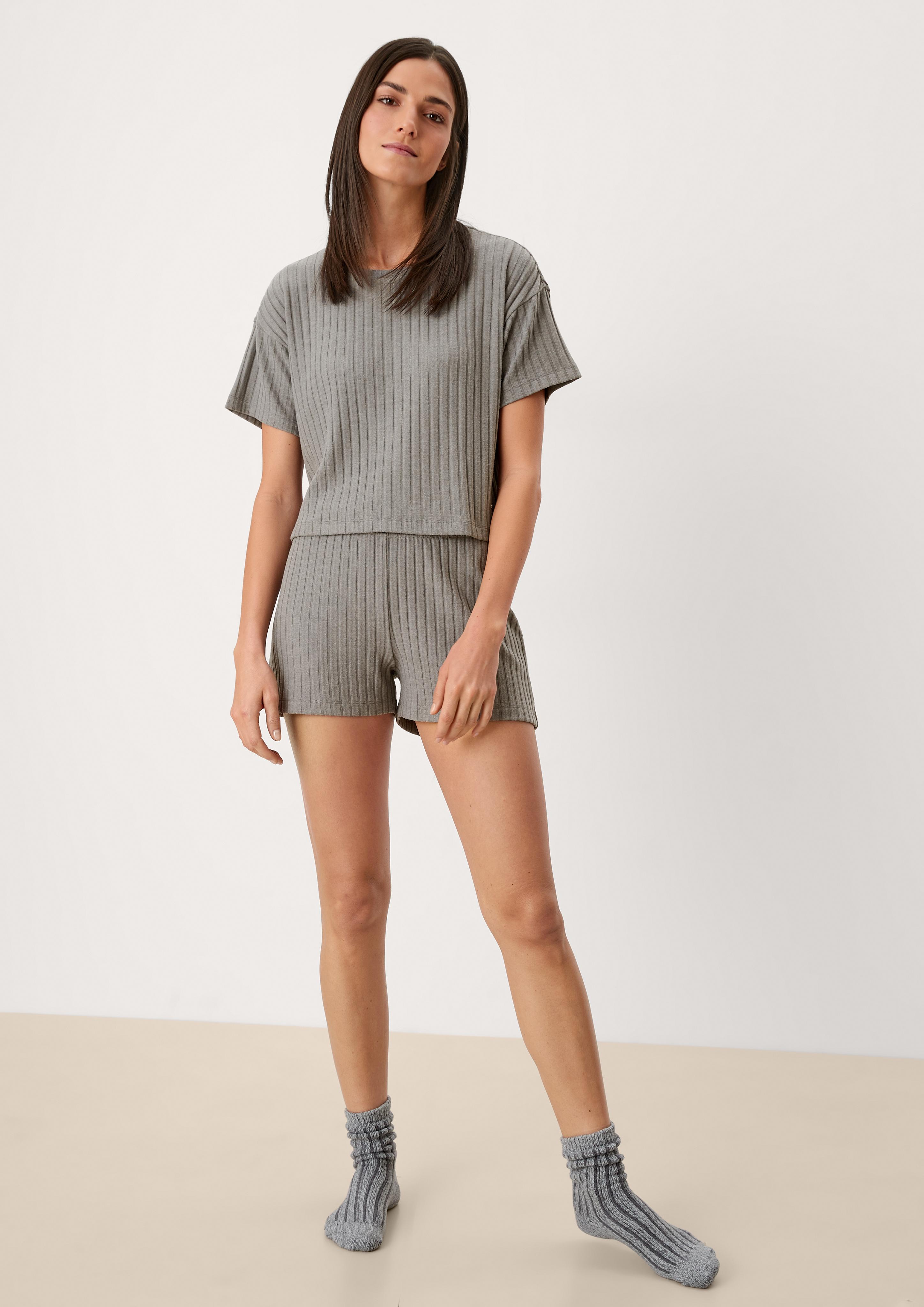Shirt mit Rippstruktur  6006302-9100