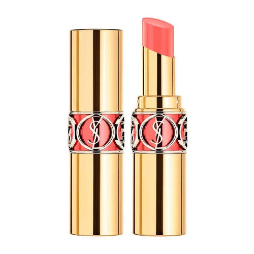 YSL Rouge Volupte Shine -huulipuna 15 Corail Intuitive 4,5 grammaa