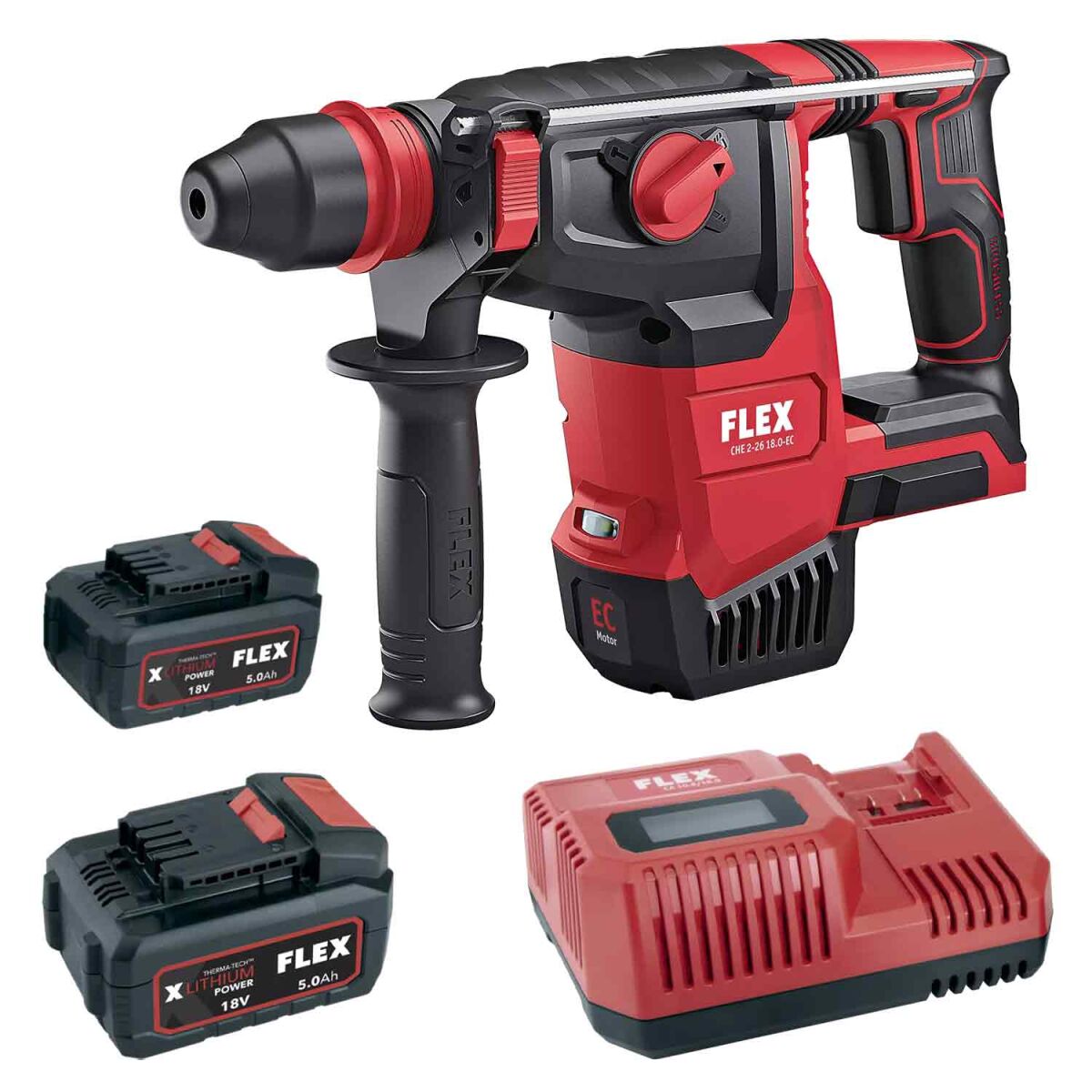 FLEX CHE 2-26 18.0-EC C Akku Kombi-Bohrhammer   P-Set 55 R