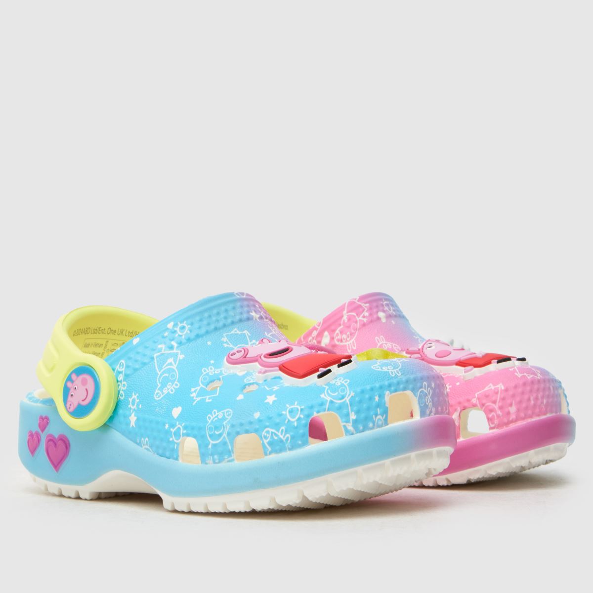 Crocs multi x peppa pig klassisk träsko småbarnssandaler