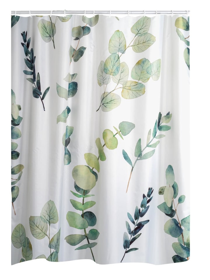RIDDER Duschvorhang Textil Eukalyptus grün 180x200 cm günstig kaufen onesize