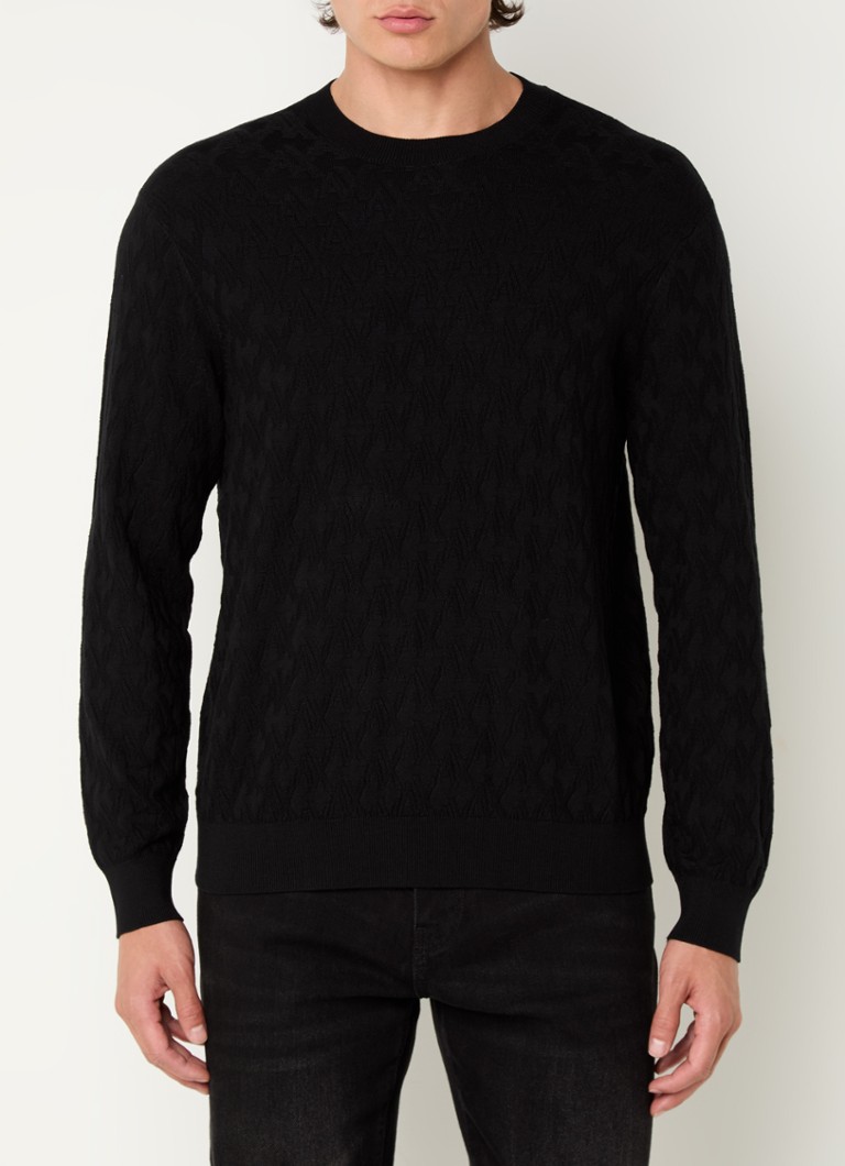 Armani Exchange Chunky knit pullover with round neck