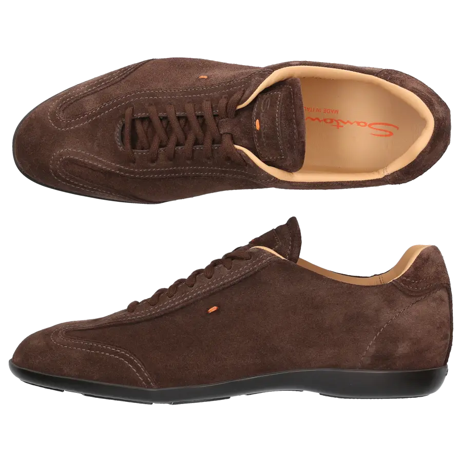 Santoni - Sneaker low AMG W Wildleder - braun