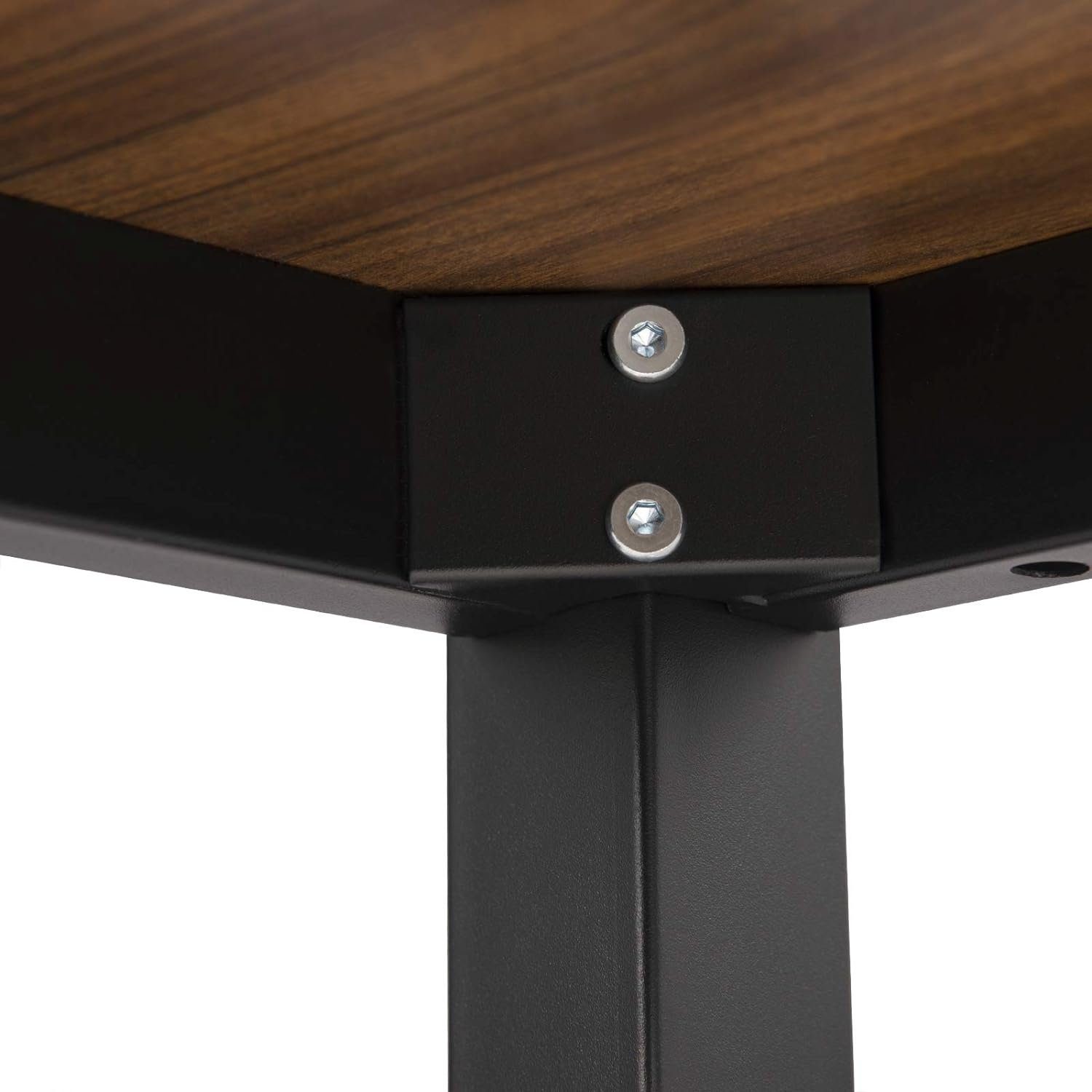 Woltu Bartisch (1-St), Metallgestell, Tischplatte aus MDF, 120x40x100cm