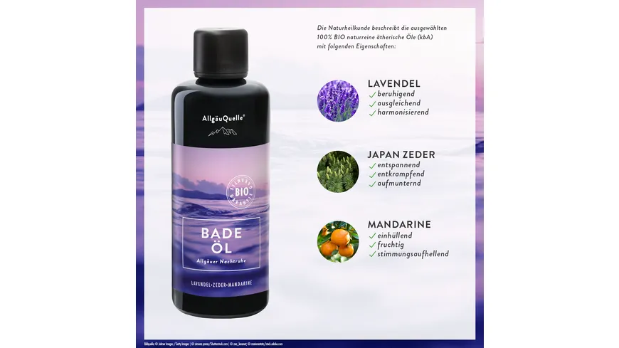 AllgäuQuelle Bade-Öl Allgäuer Nachtruhe 100 ml