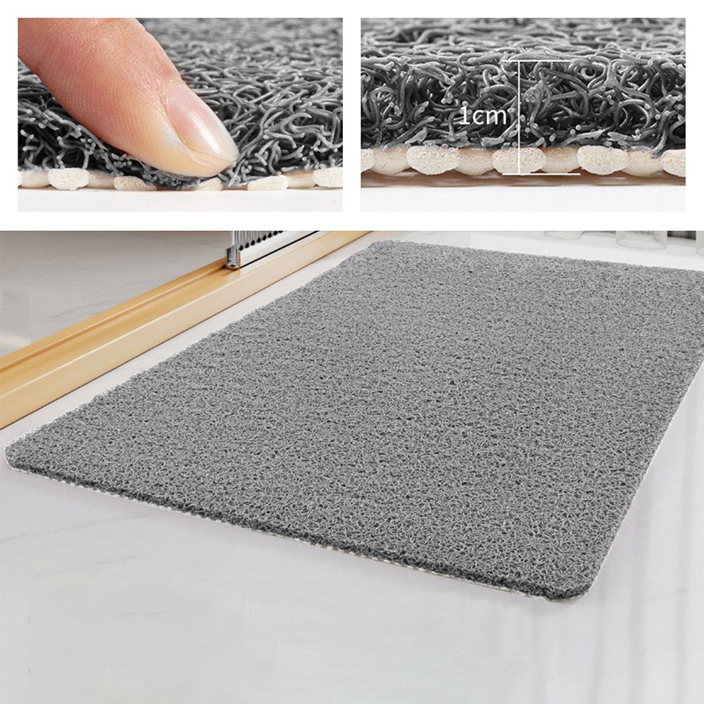 Badematte Duschmatte rutschfeste Luffa-Duschmatte Deliana.home, PVC, Geeignet für Innen Dusche rutschfeste Bad Matte