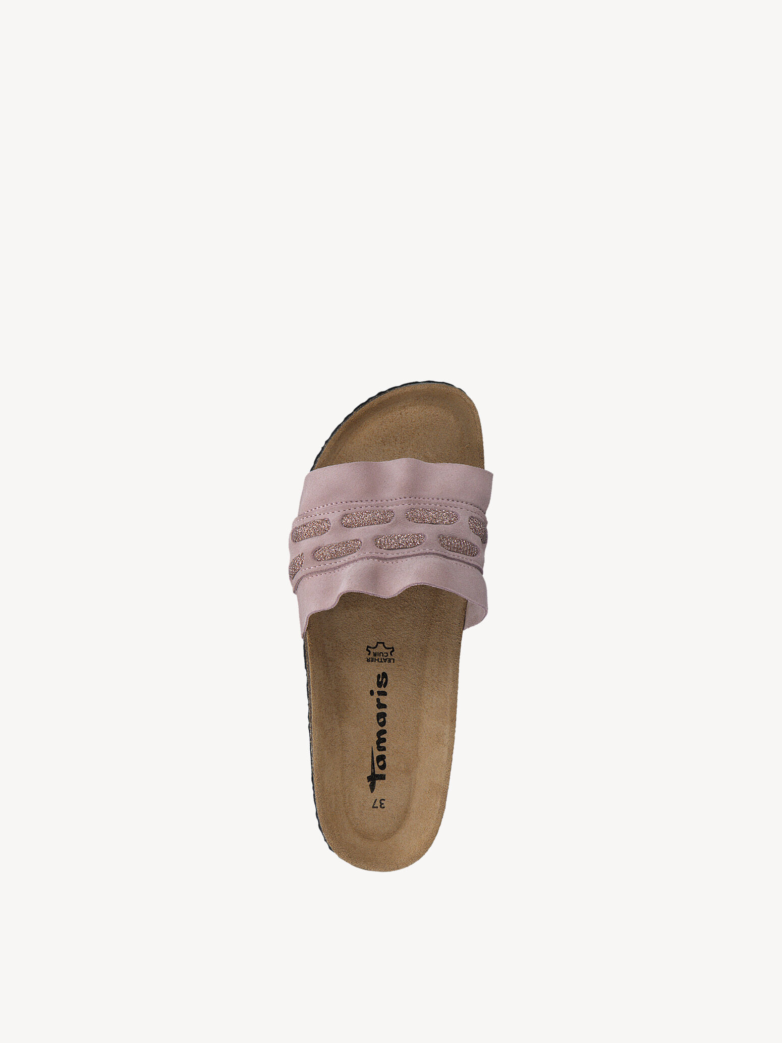 Mule en cuir - rose