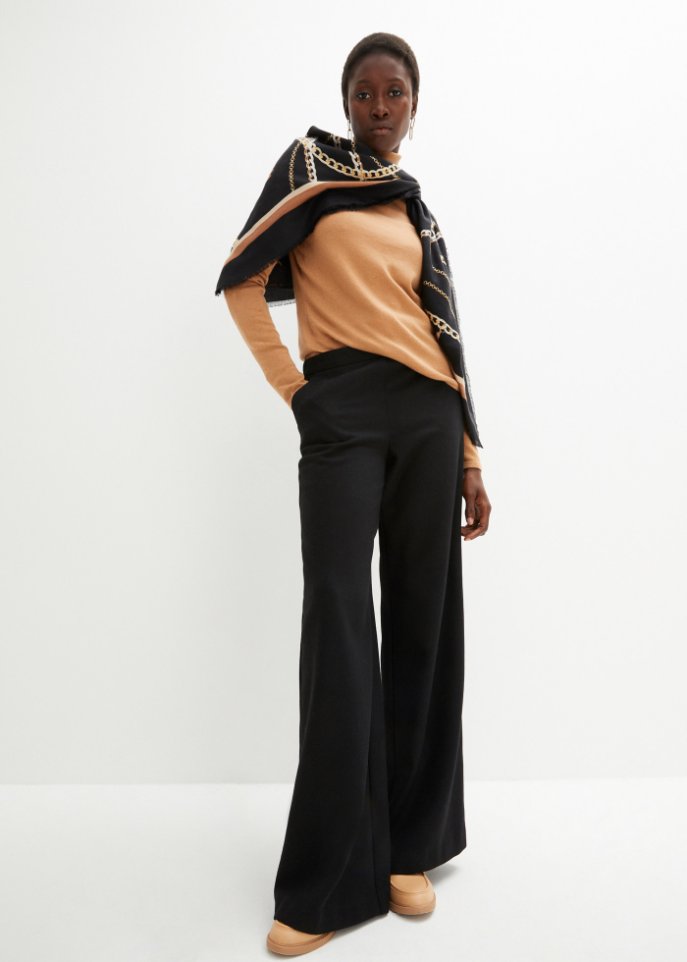 Marlenehose mit Wollanteil