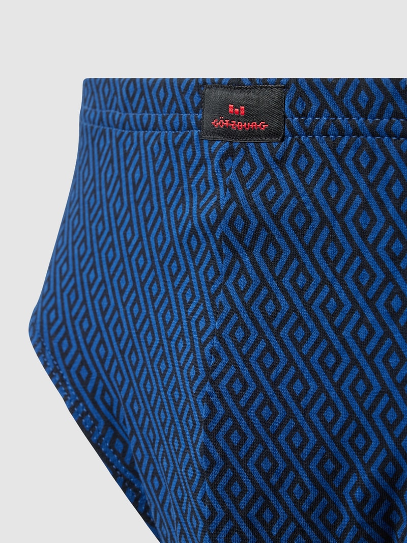 Slip mit Label-Patch Modell 'X-LASTIC' im 2er-Pack in blau