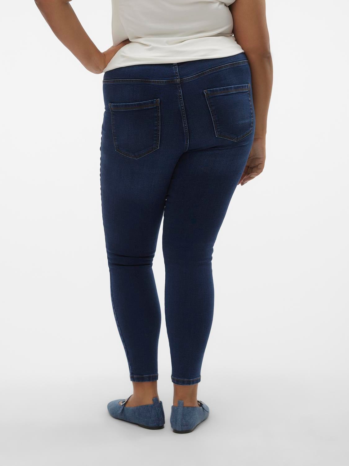 VMSOPHIA Hohe Taille Slim Fit Jeans