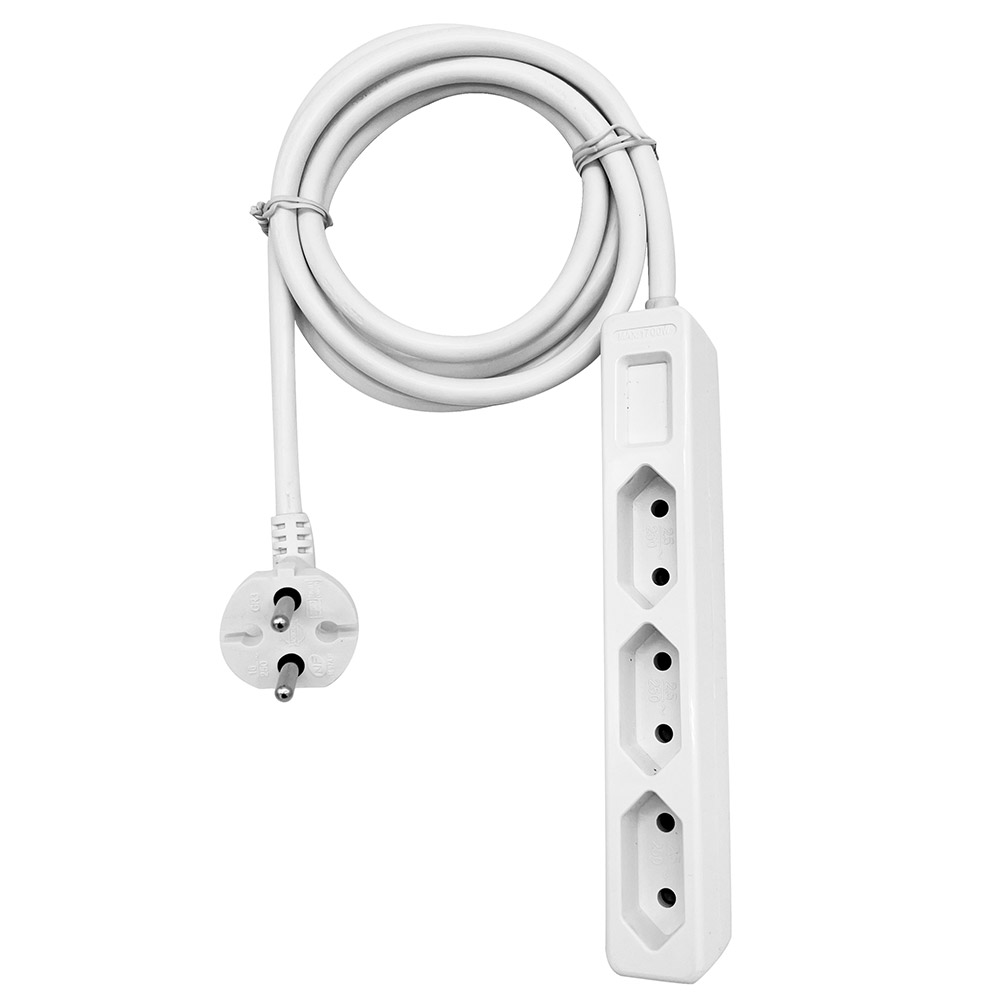 Powertec Electric Powertec Slimline-Eurosteckdose 3 fach
