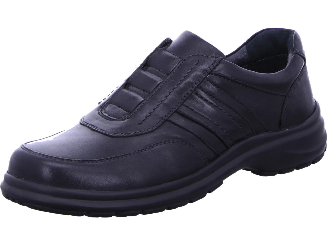 MANITU Komfort Slipper schwarz
