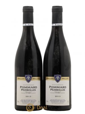 Pommard 1er Cru Les Pézerolles Ballot Millot 2015 - Lot de 2 Bouteilles