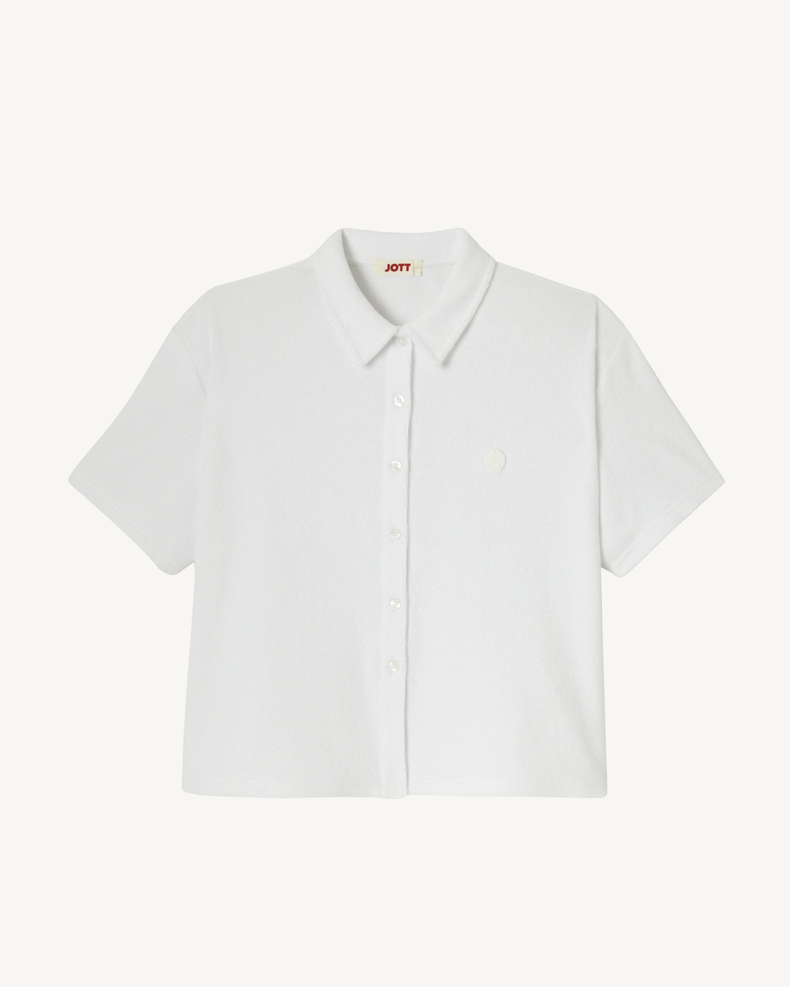 Chemise courte éponge Blanc Nova
