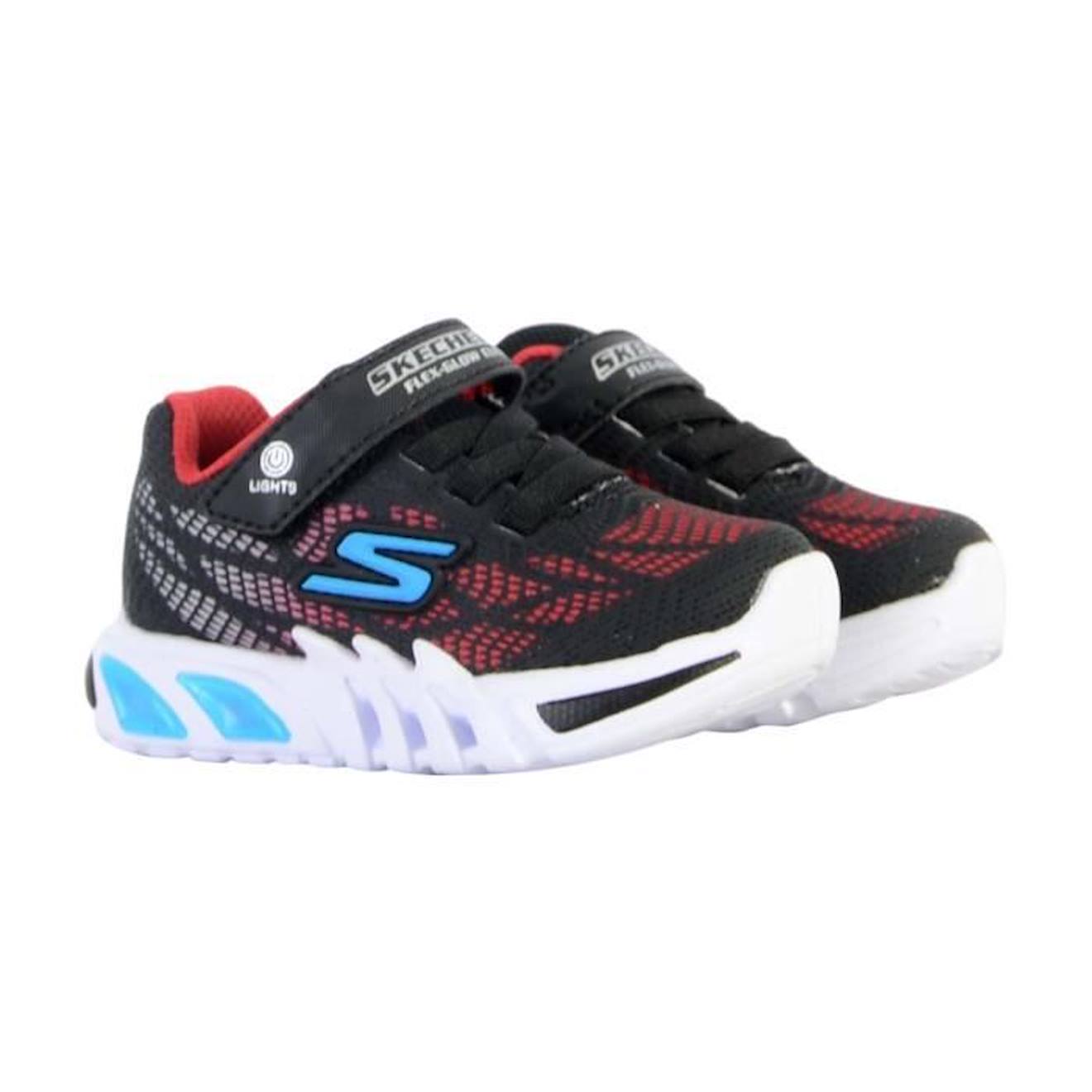 Basket à Scratch Enfant Skechers Vorlo noir