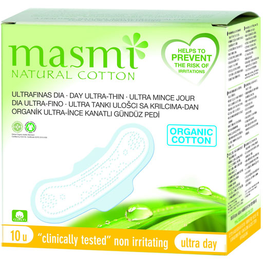 BIO BINDEN ultra Tag 100% Bio-Baumwolle MASMI  10 St