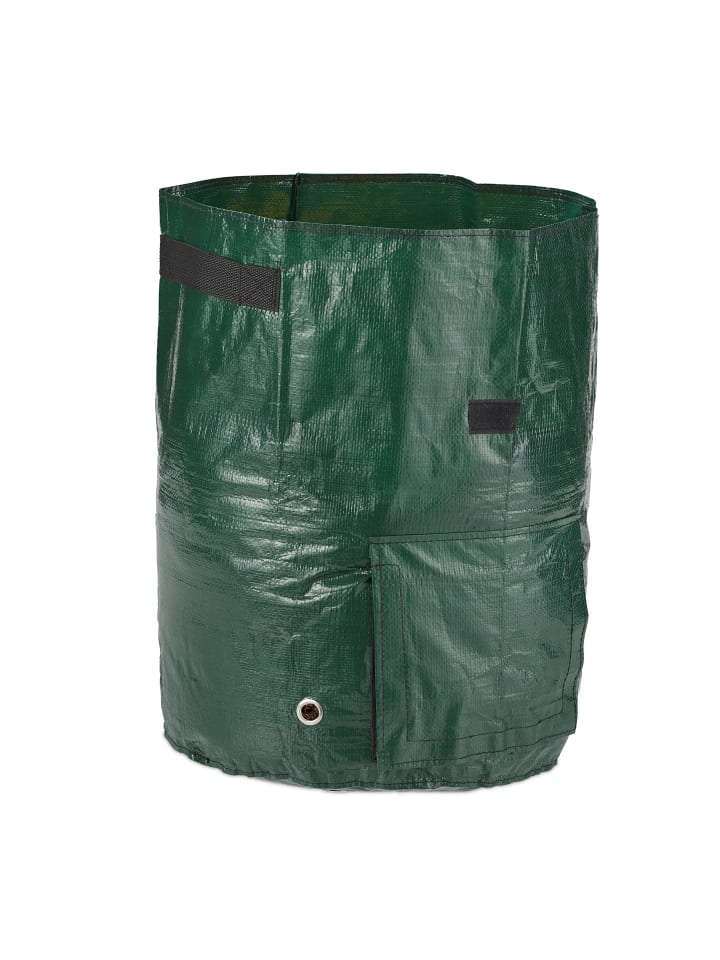 relaxdays 3x Kartoffel-Pflanzsack in Dunkelgrün günstig kaufen onesize
