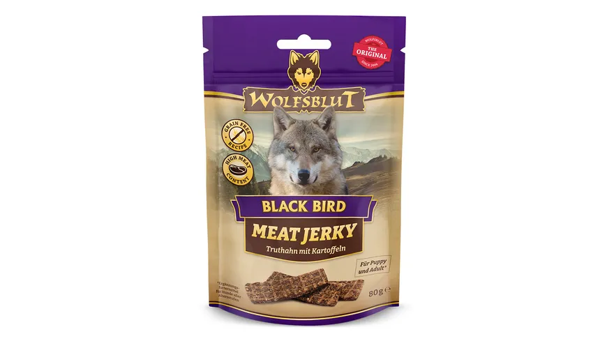 Wolfsblut Hundesnack Meat Jerky Black Bird 80 g