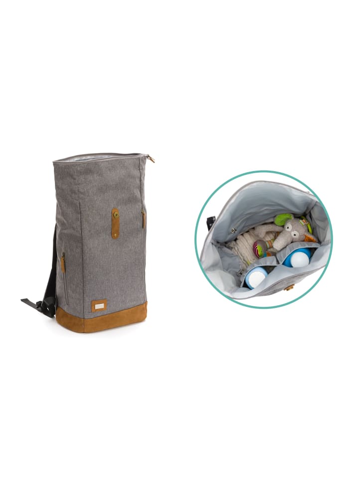 fillikid Wickelrucksack Berlin in Grau Melange günstig kaufen onesize