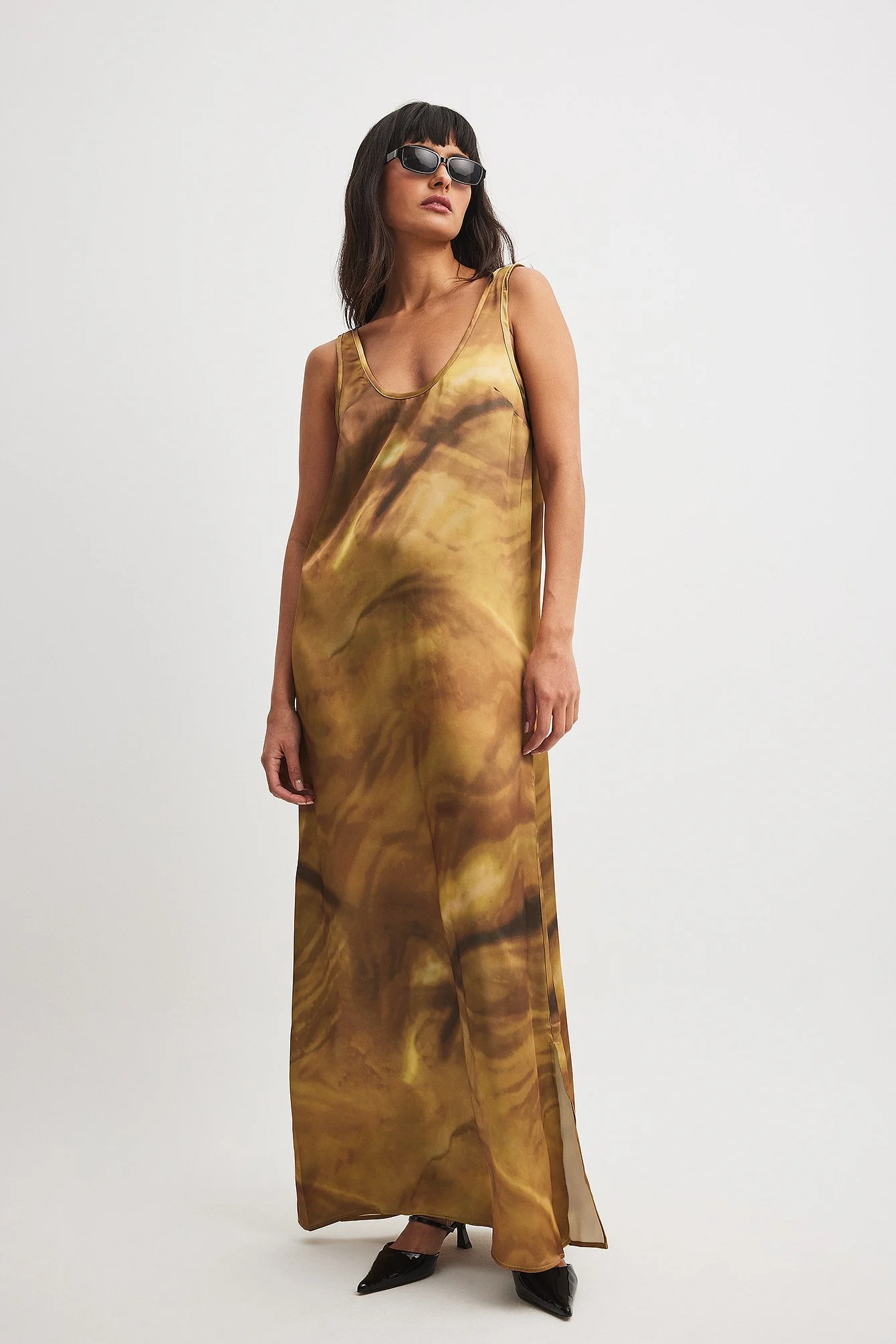 Satin Maxikleid