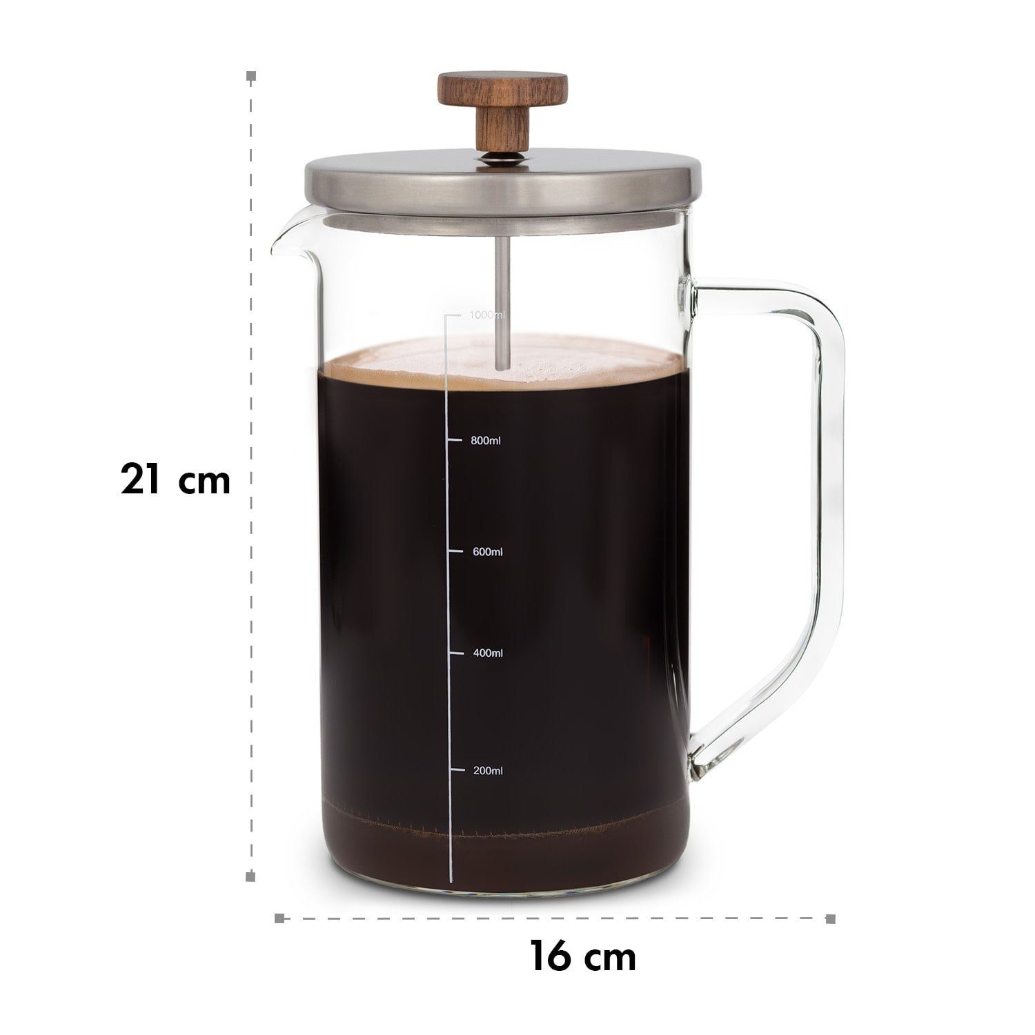 Klarstein French Press Kanne Glaswerk Ristretto
