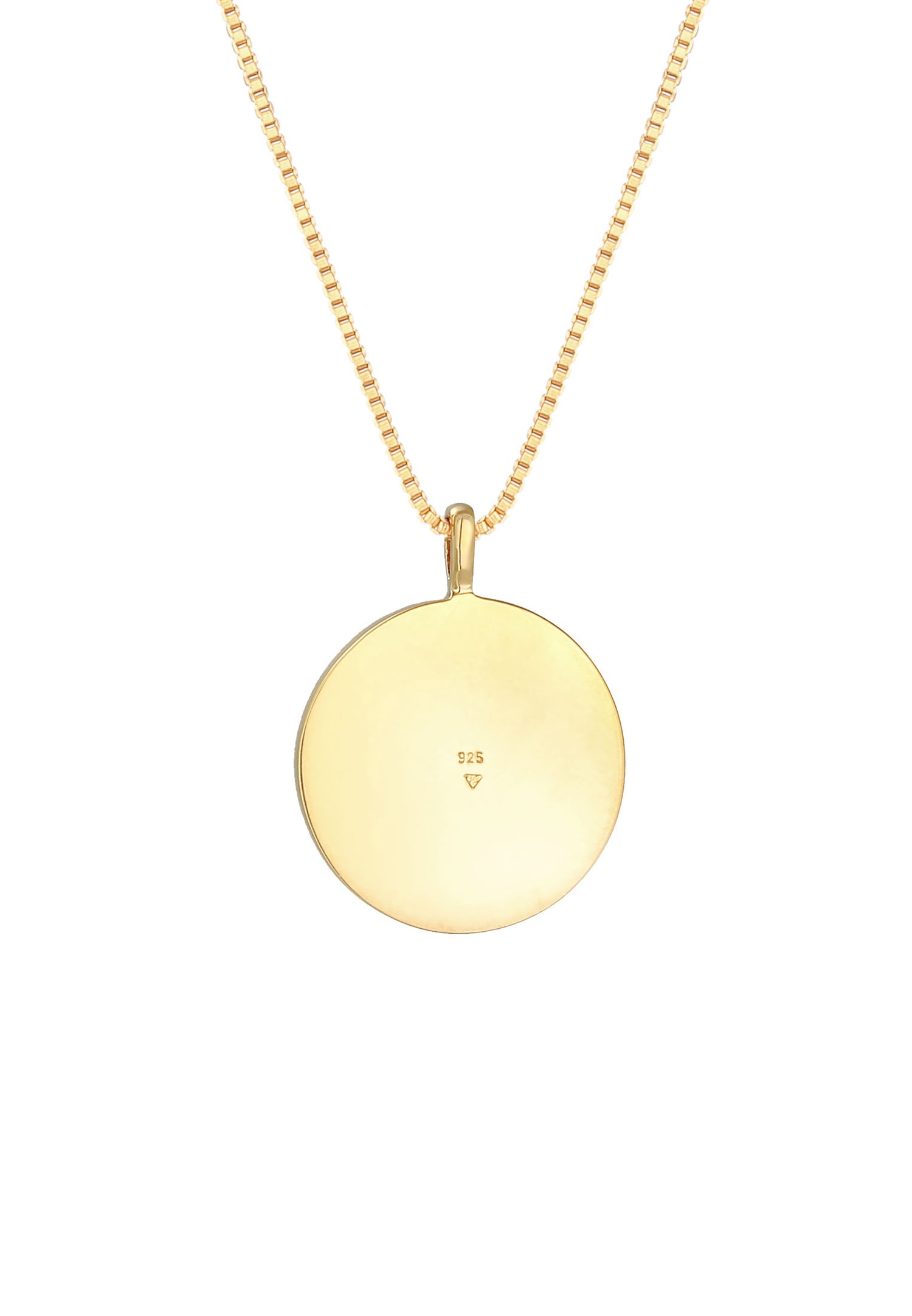 Pandantiv Elli Vintage Sun Moon Star pentru femei, din argint 925 placat cu aur