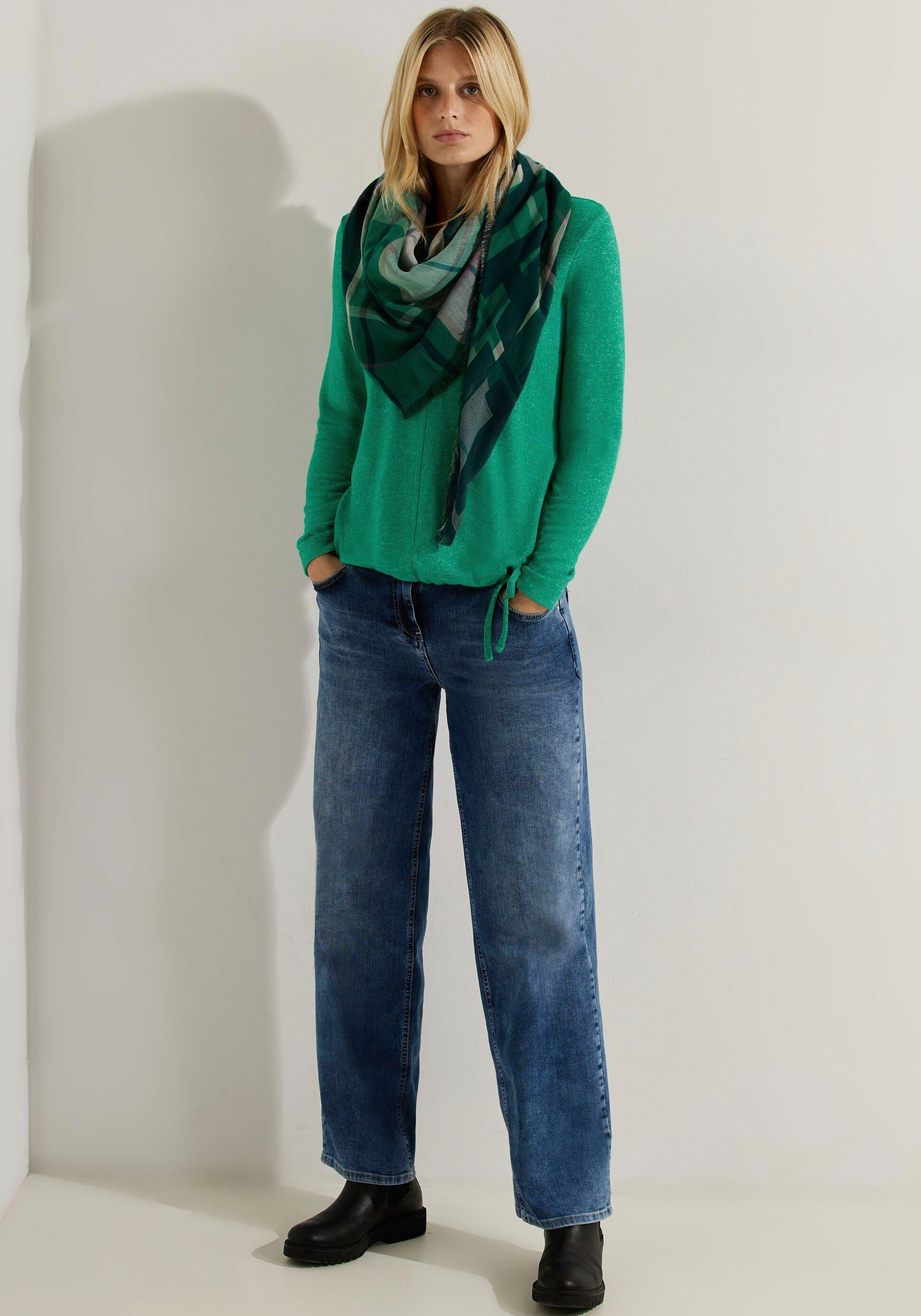 Cecil Sweater mit Tunnelzugband im Saum