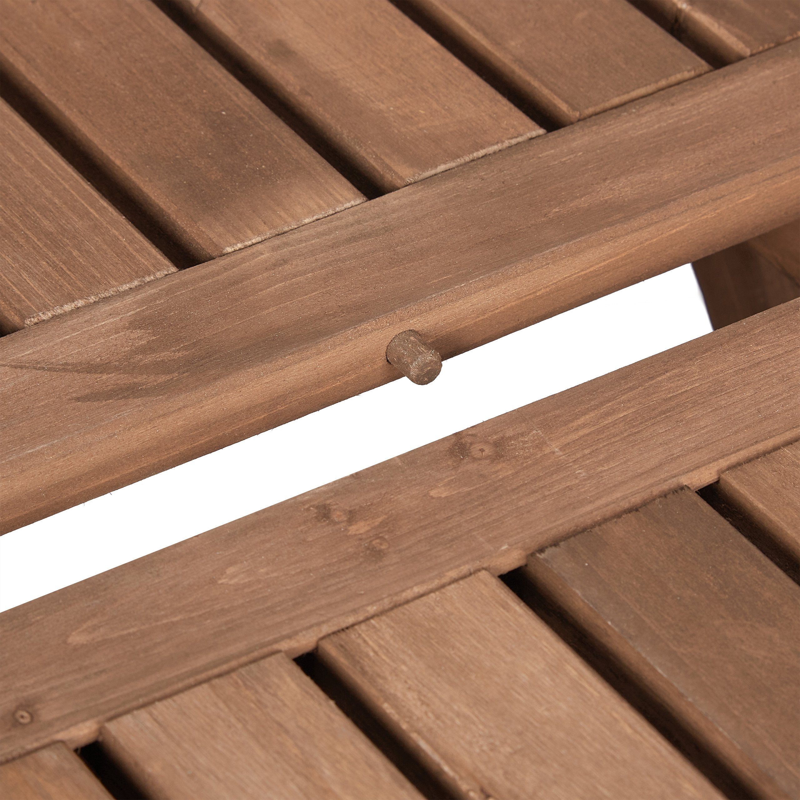 relaxdays Klapptisch Brauner Klapptisch aus Holz