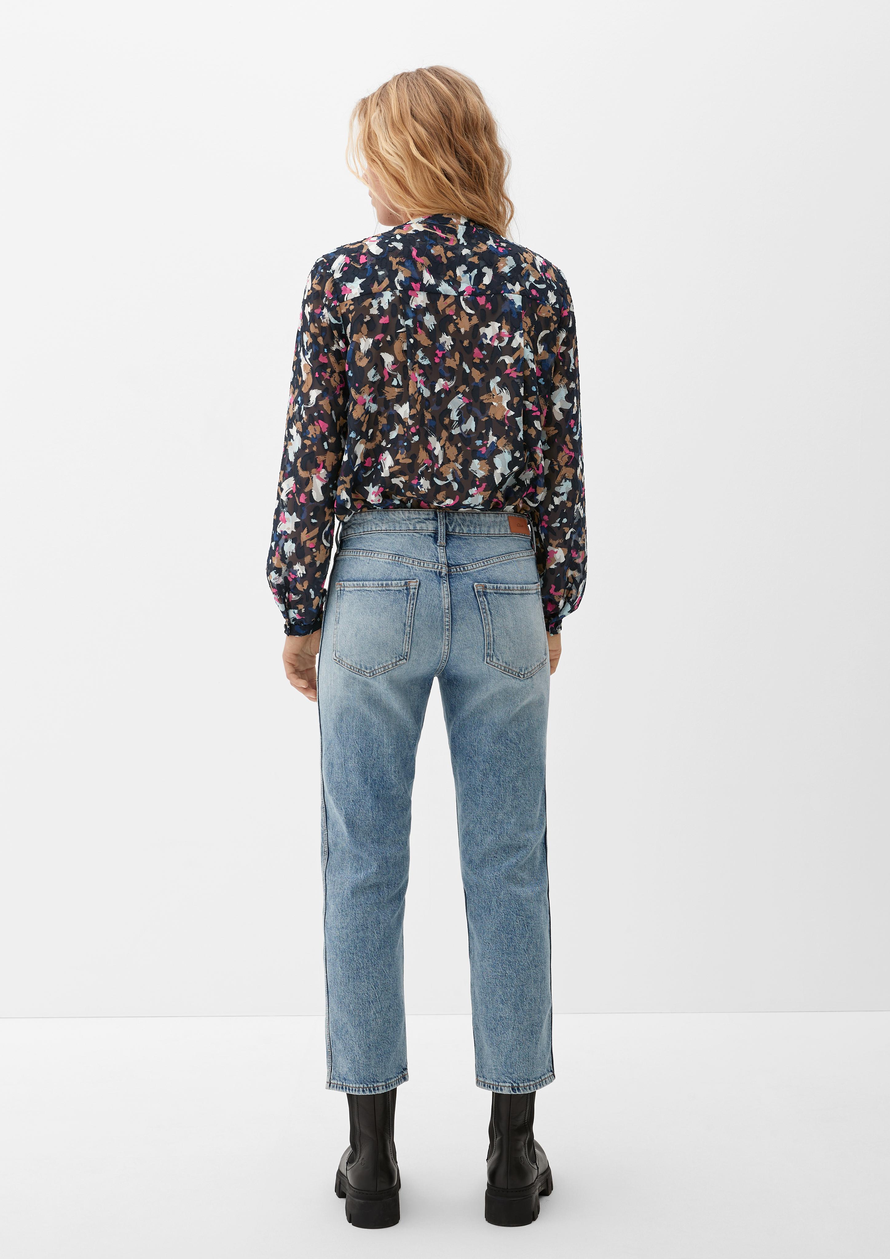 Jacquardbluse im Allover-Print  2124879-59A0