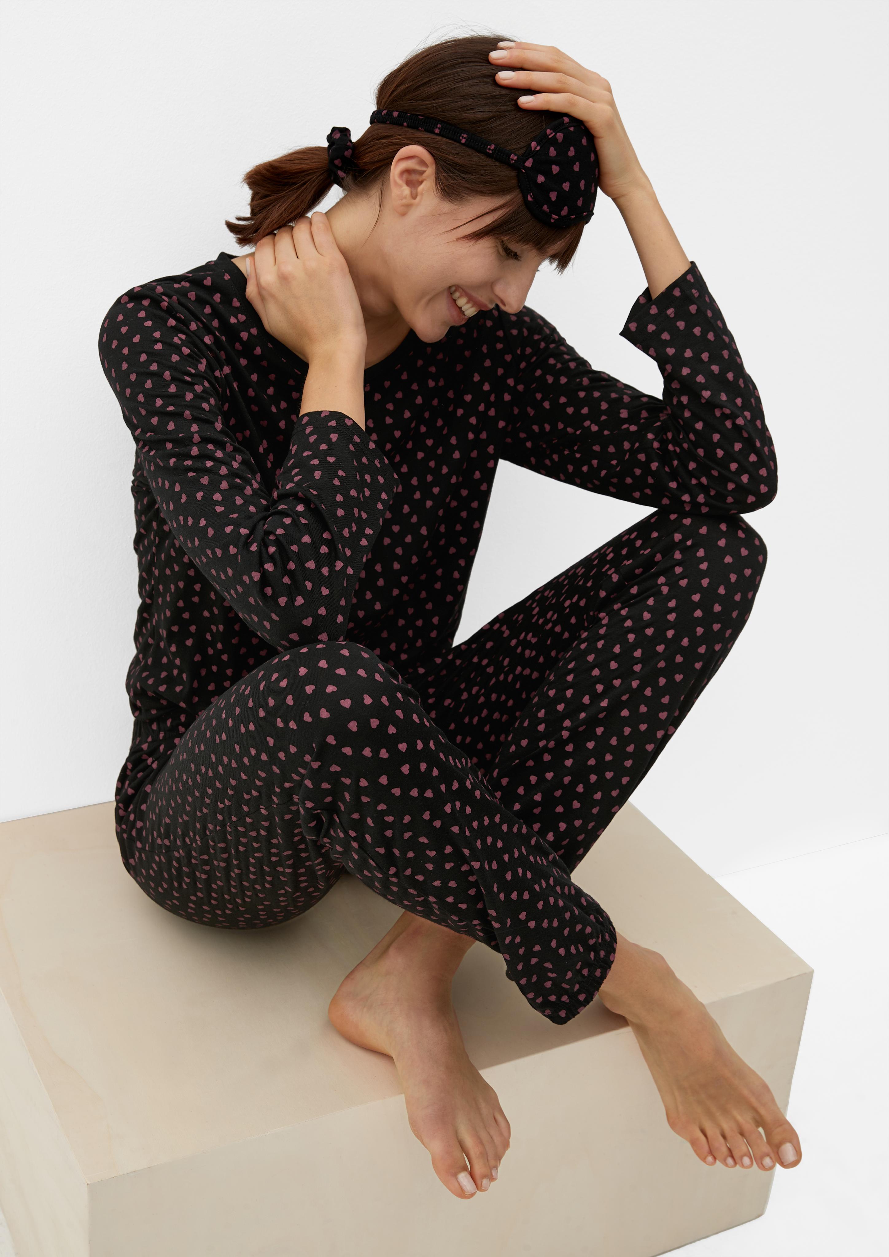 Pyjama-Set mit Herzchenmuster  6008009-99A2