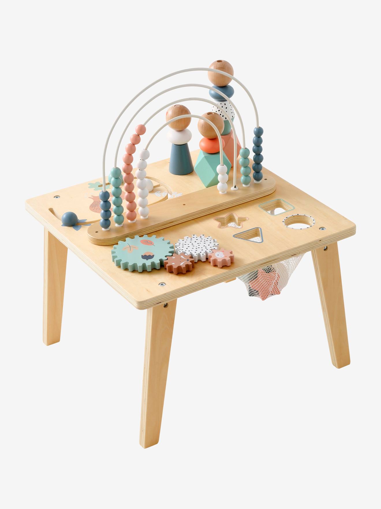 Vertbaudet Kinder Spieltisch REGENBOGEN, Holz FSC - mehrfarbig