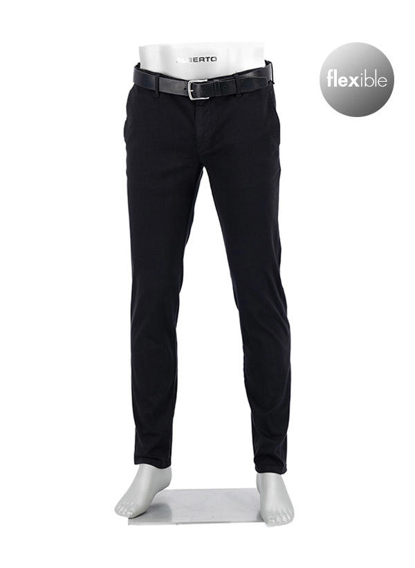 Alberto, Hose Rob, Slim Fit, Baumwolle T400®, schwarz