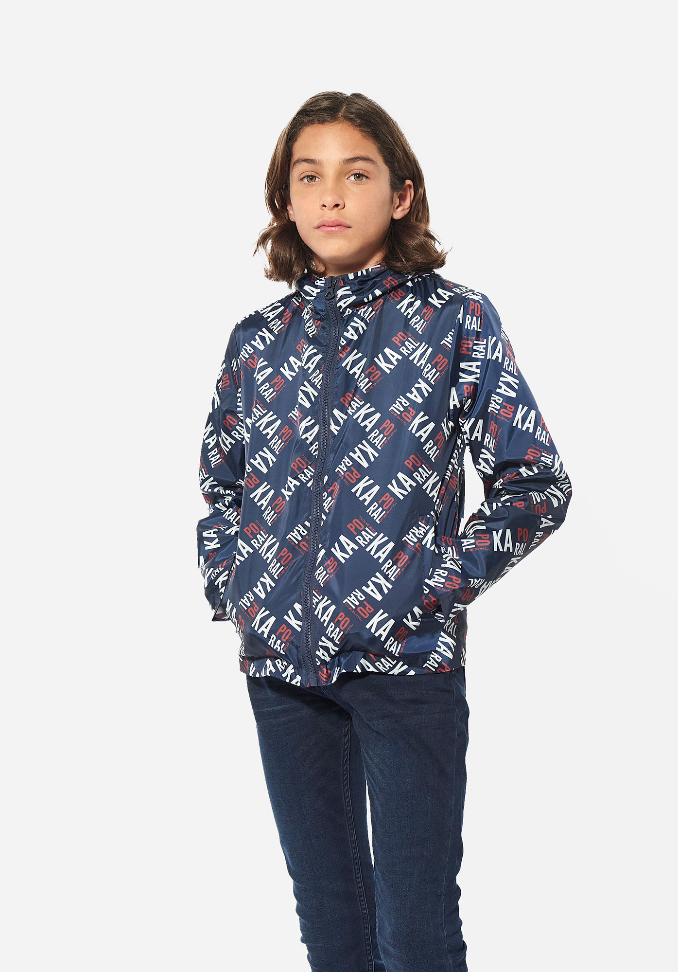 ROSCO  Veste bleue Garçon en 100% polyester recyclé
