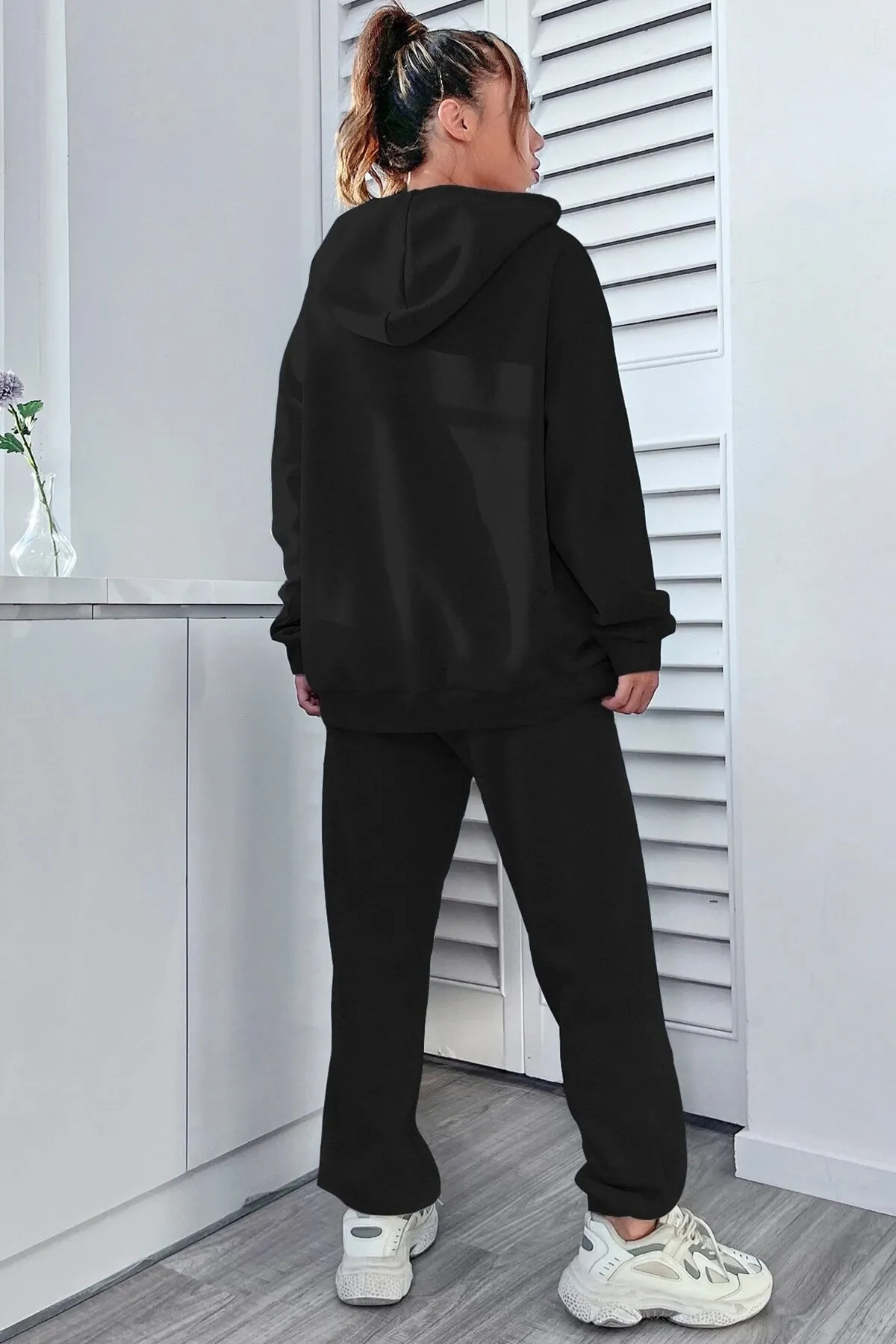 uyguntarz  Bedrucktes Unisex-Trainingsanzug-Set „Happiness“.