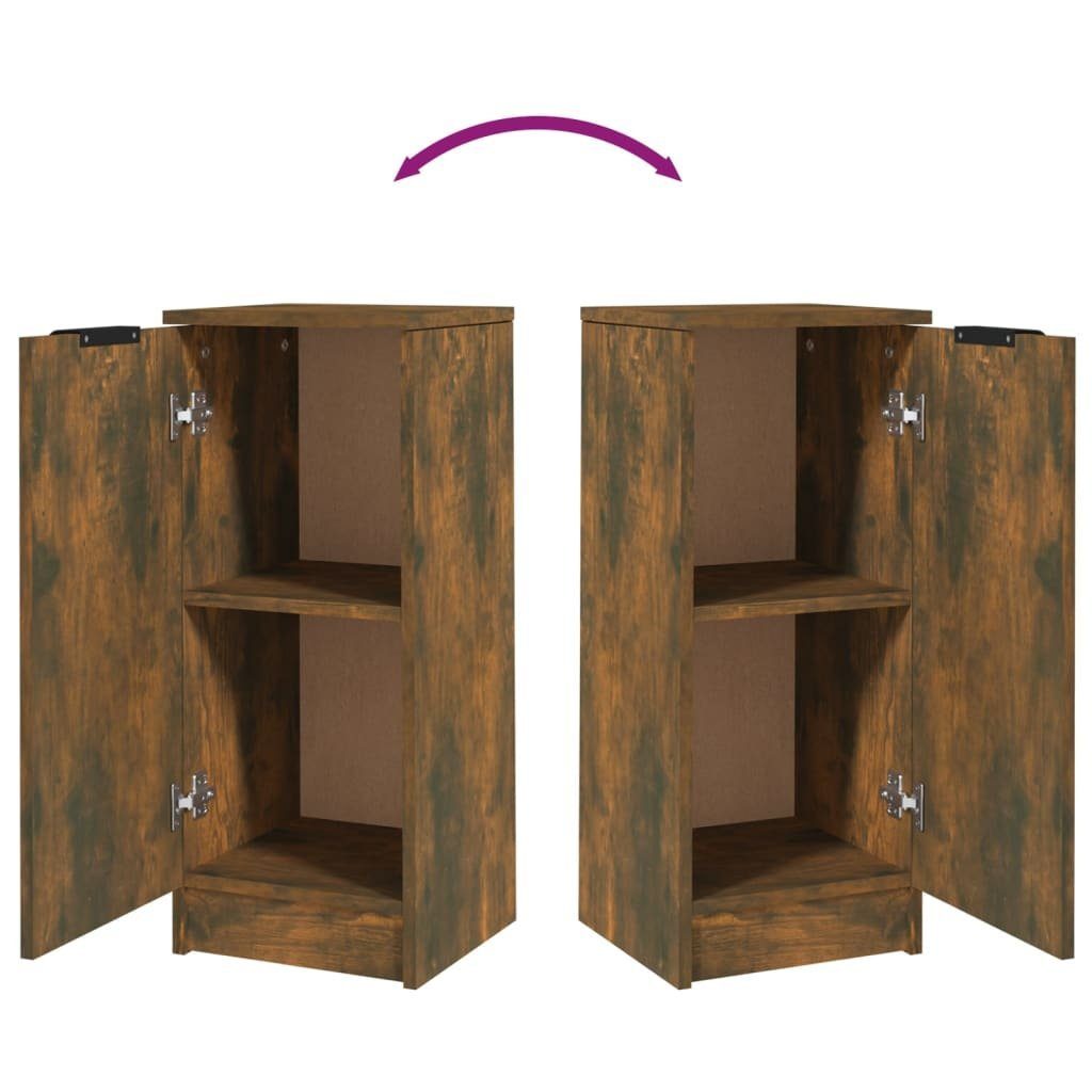 vidaXL Anrichte Sideboard Räuchereiche 30x30x70 cm Holzwerkstoff