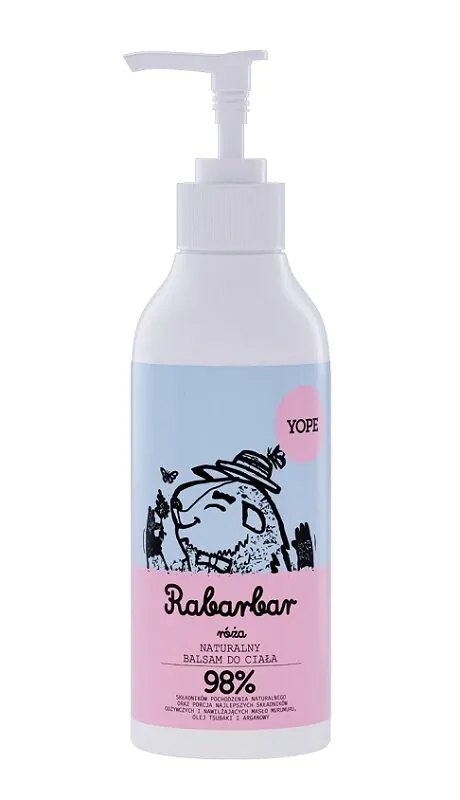 Yope rabarbarų ir rožių kūno balzamas