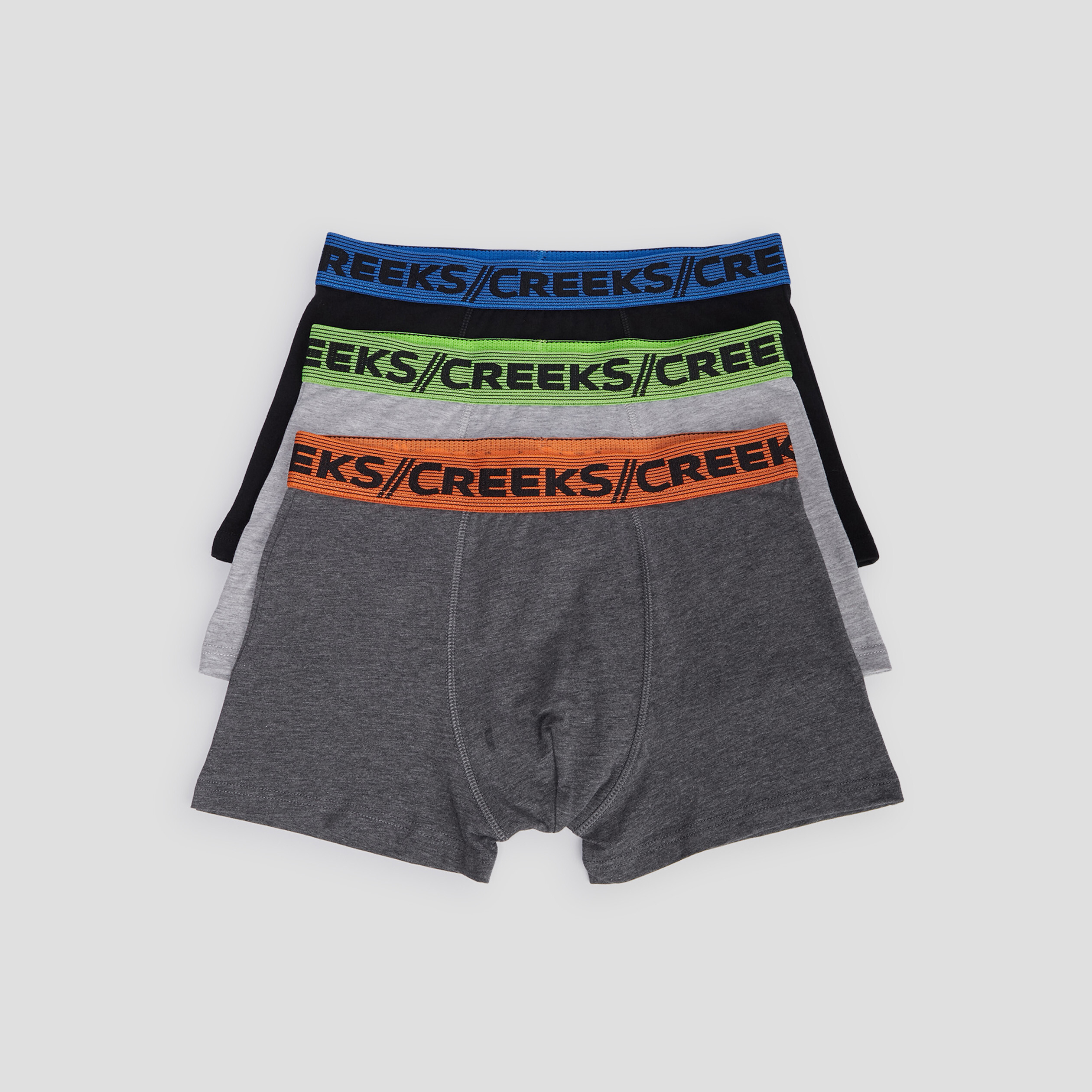 Lot 3 boxers Creeks noir homme | La Halle