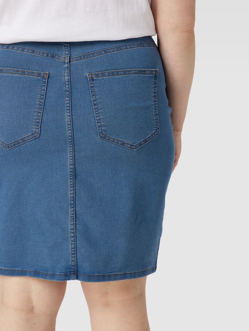 Jeansrock mit 5-Pocket-Design Modell 'VIANA' in hellblau