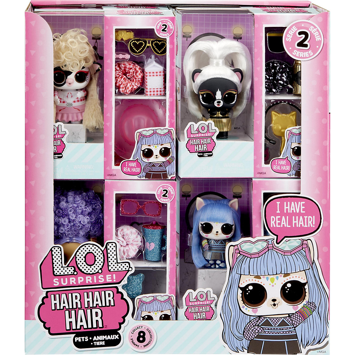 MGA 584469EUC L.O.L. Hair Hair Hair Pets Asst in PDQ