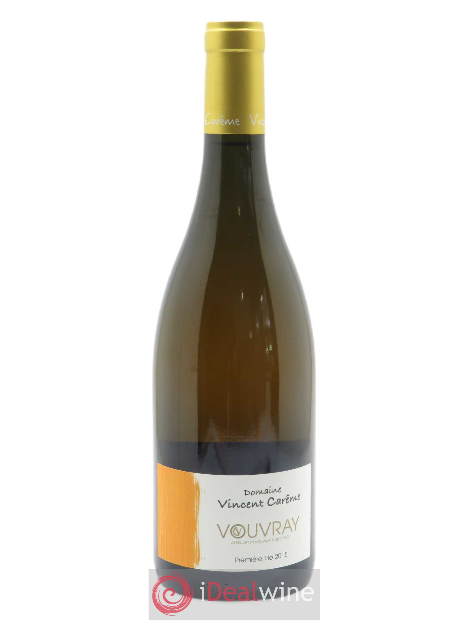 Vouvray Première Trie Vincent Carême (Domaine)  2015 - Lot de 1 Bouteille