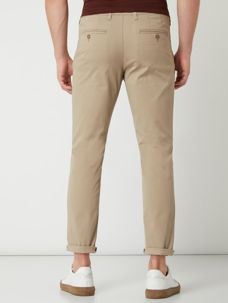 Slim Fit Chino mit Bio-Baumwolle Modell 'Miles' in beige