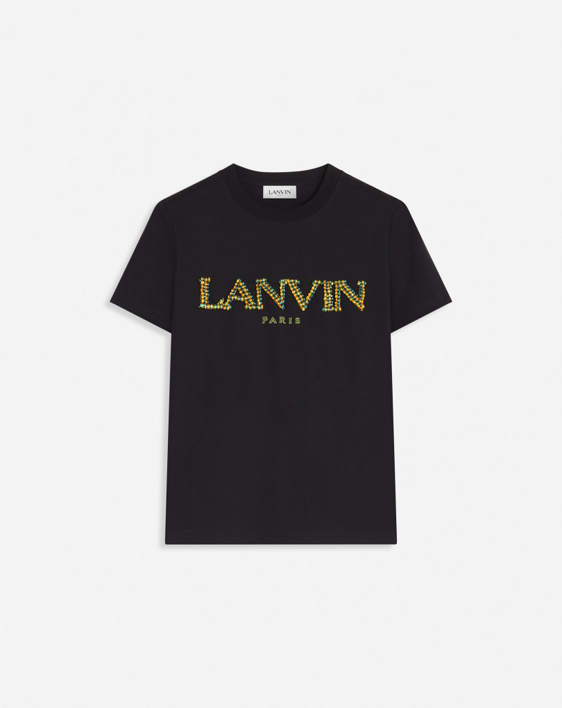 T-SHIRT OVERSIZE BRODÉ RAPHIA LANVIN PARIS