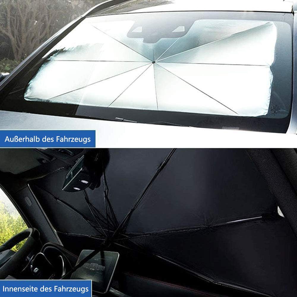 Einemgeld Autosonnenschutz Sonnenschutz Auto frontscheibe, faltbar, Sonnenschirm, wärmeisolierend