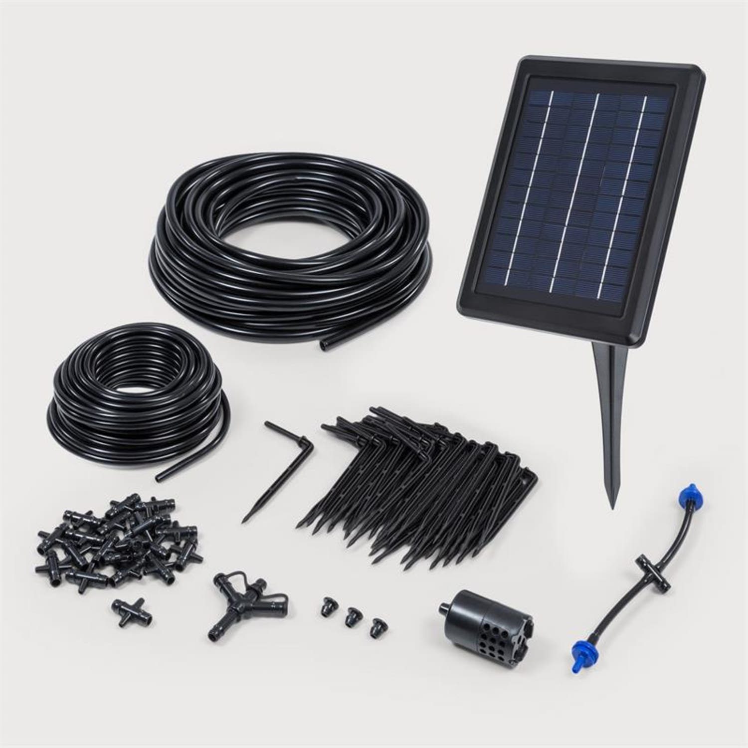 blumfeldt Bewässerungssystem Greenkeeper Solar Bewässerungssystem Solarpanel 1.500 mAh 40 Pflanzen, (Set)